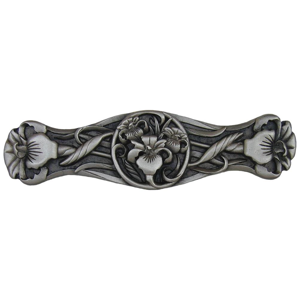 Notting Hill NHP-628-AP River Irises Pull Antique Pewter